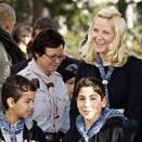 16 October: The Crown Princess attends an international guide and scout gathering in Oslo (Photo: Lise Åserud, Scanpix)